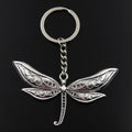 Dragonfly Keychain with Antique Silver Finish