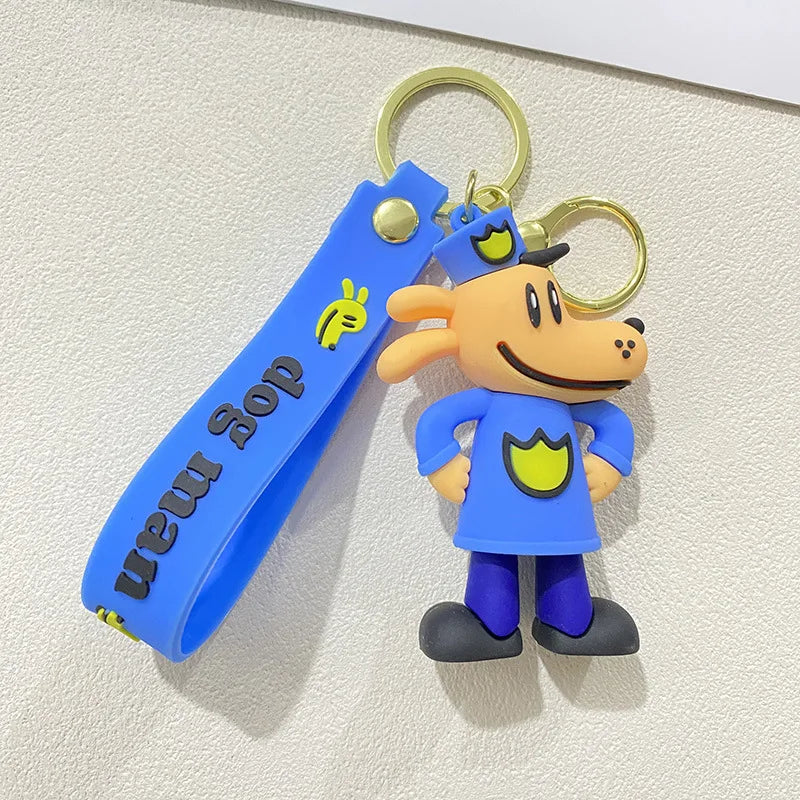 Anime Cat Character Keychain with Zinc Alloy Clasp