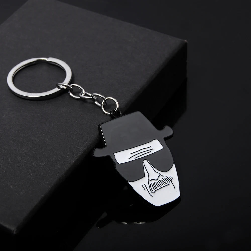 Walter White Round Zinc Alloy Keychain