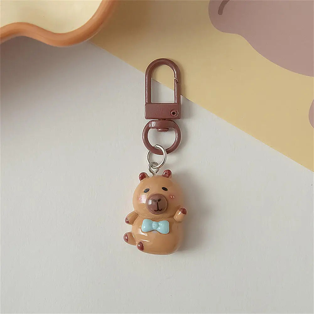 Cartoon Frog Keychain with Lobster Clasp