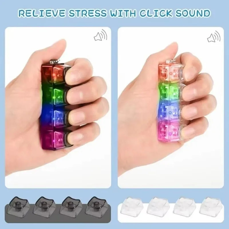 Keyboard Button LED Keychain