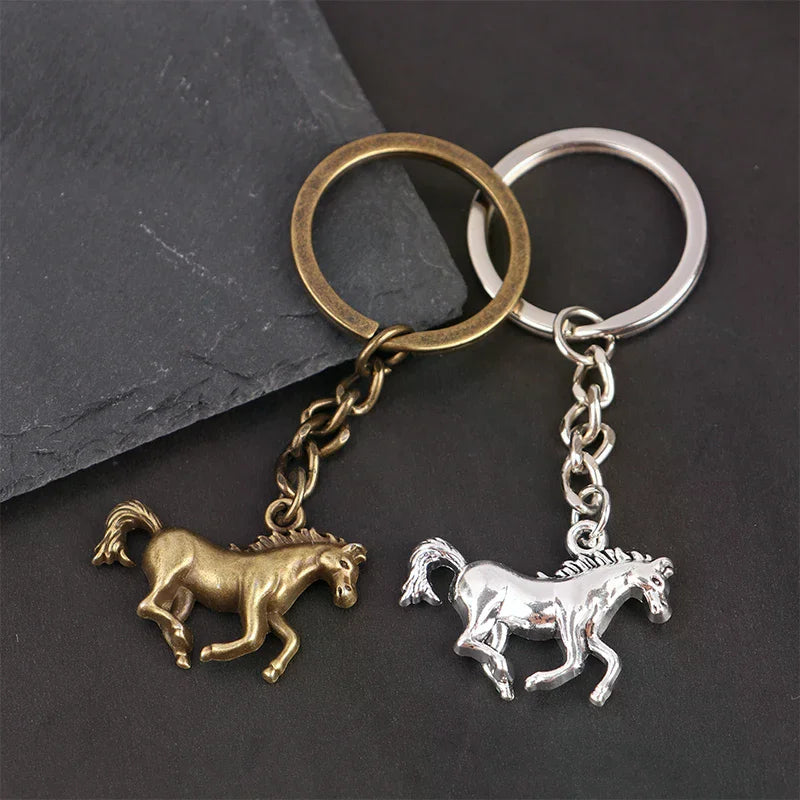 Vintage Horse Pendant Keychain