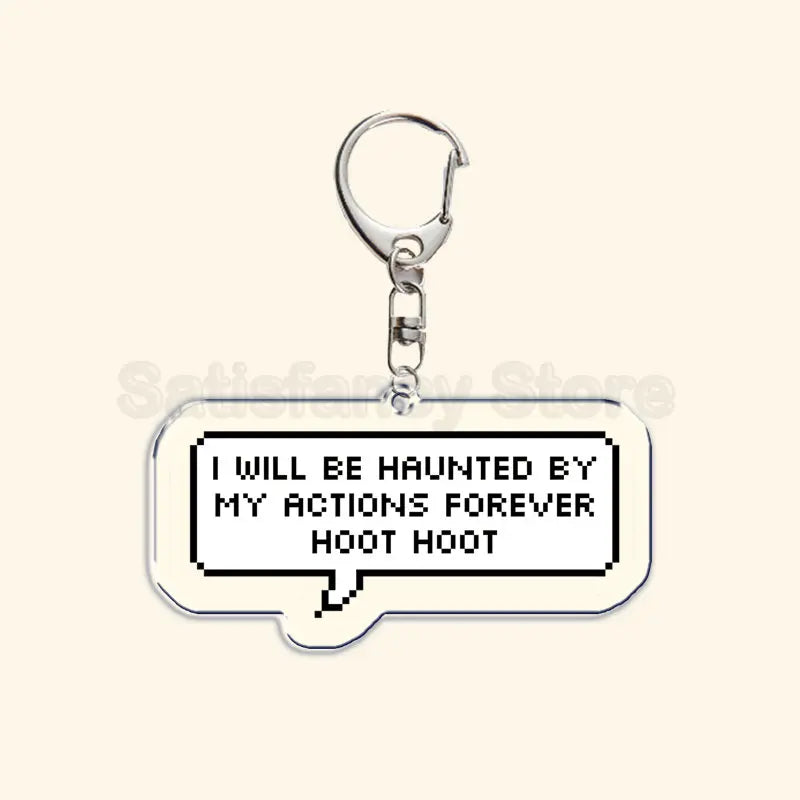 Printed Acrylic Character Keychain with Metal Clasp