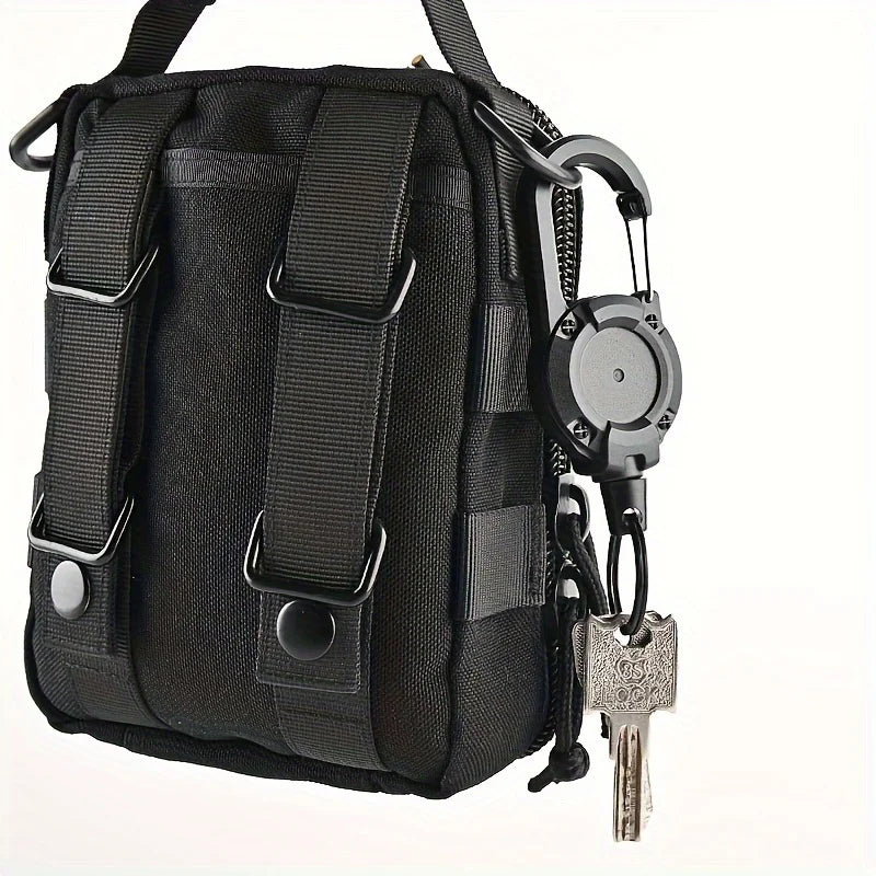 Retractable Keychain with Steel Cord