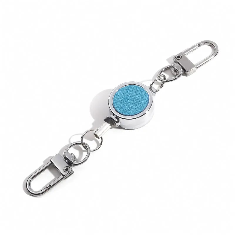 Retractable Aluminium ID Badge and Key Reel