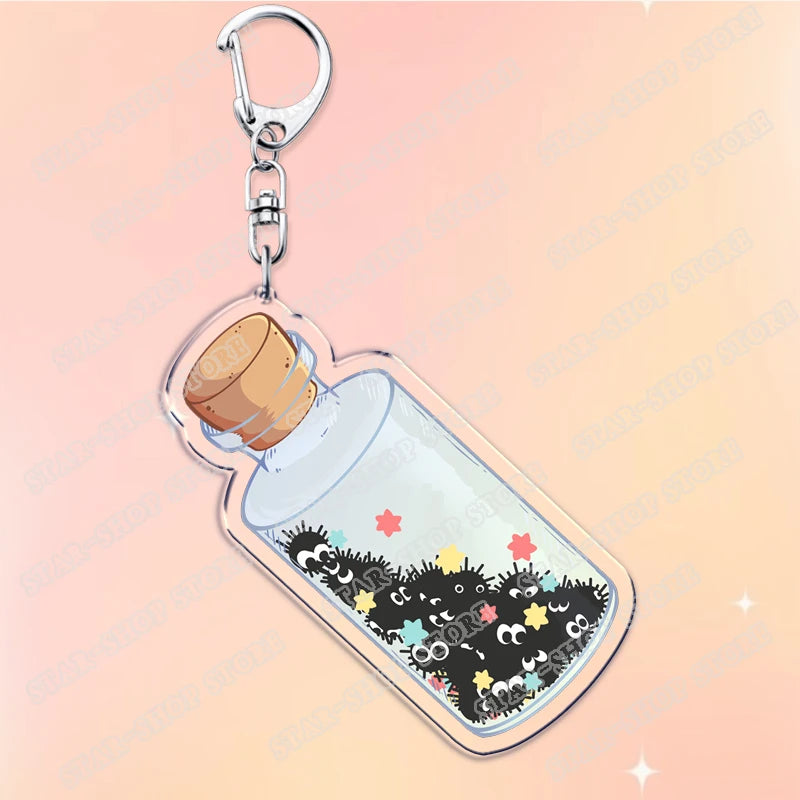 Anime Acrylic Charm Keychain with Lobster Clasp