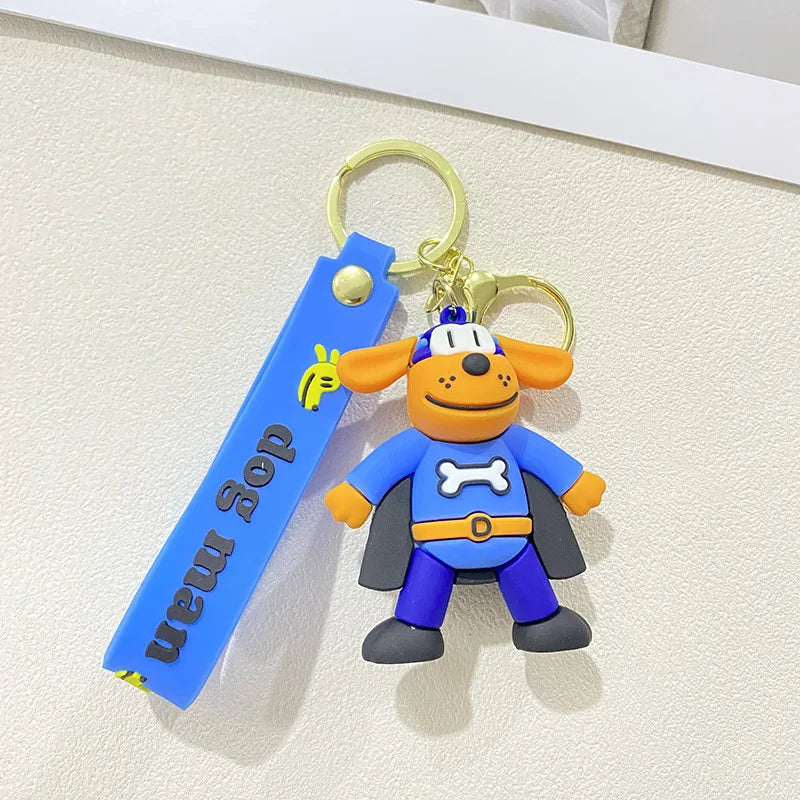 Anime Cat Character Keychain with Zinc Alloy Clasp