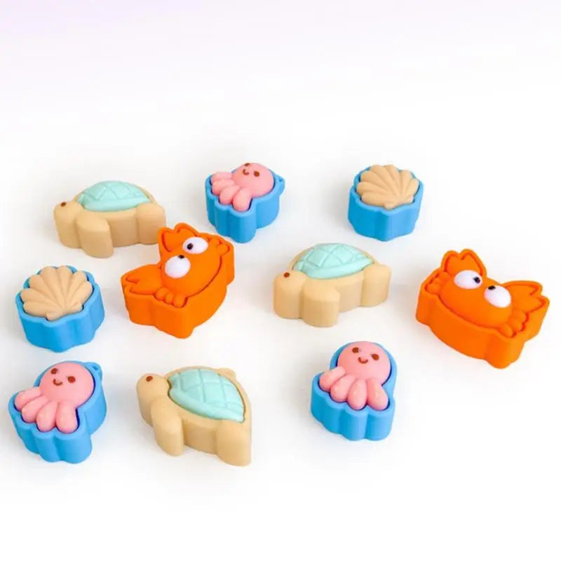 Turtle Fidget Keychain with Clicker Shell