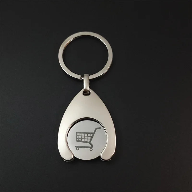Keychain Small Gift Supermarket Shopping Cart Token, Party Gift, Practical Gift