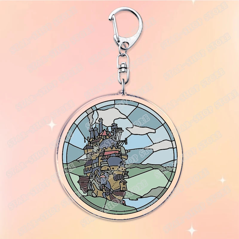 Anime Acrylic Charm Keychain with Lobster Clasp
