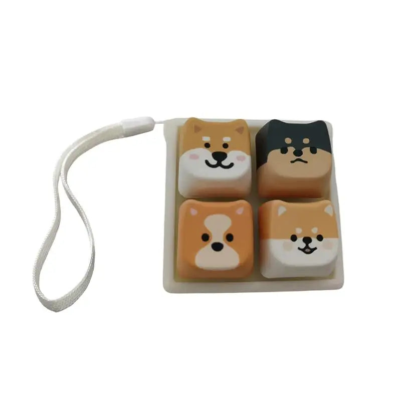 Animal Keycap Tactile Fidget Keychain