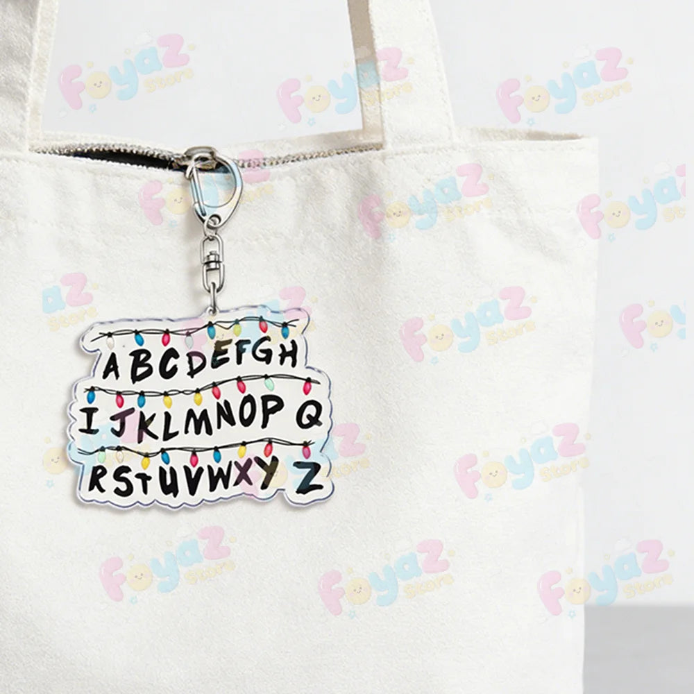 Upside Down Acrylic Keychain with Lobster Clasp