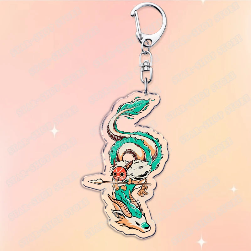 Anime Acrylic Charm Keychain with Lobster Clasp