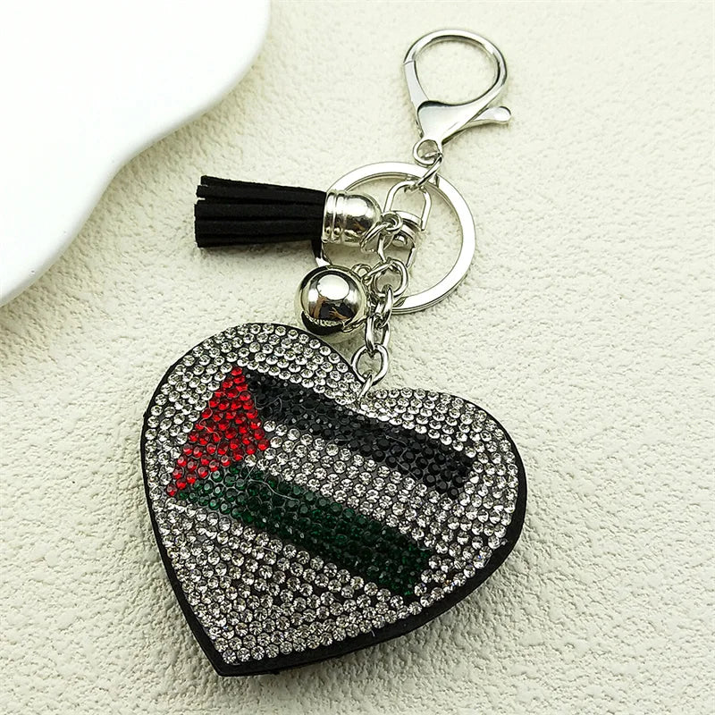 Crystal Ladybug Bag Charm Keychain