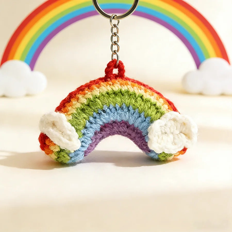 Braided Charm Keychain with Lobster Clasp