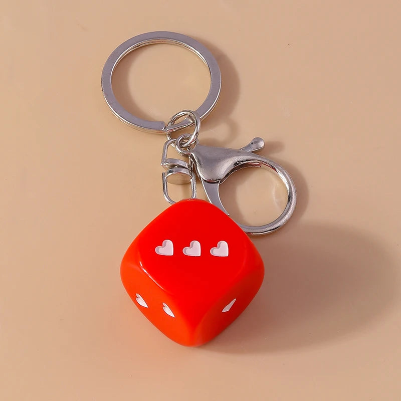 Cute Enamel Number 5 Keychain for Car Key Souvenir Gifts for Women Men Handbag Pendants Keyrings DIY Jewelry Accessories