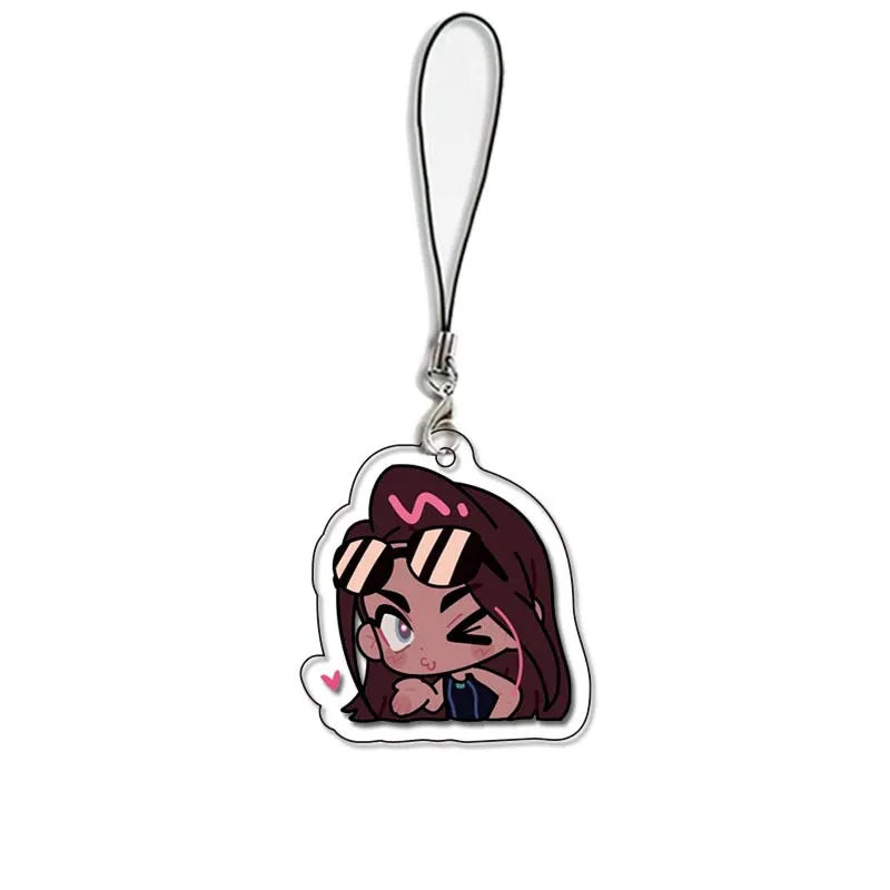 Anime Alien Stage Ivan Till Arcylic Keychain Kawaii Phone Chain Bag Pendant Key Chain Backpack Decor Jewelry for Children Gifts