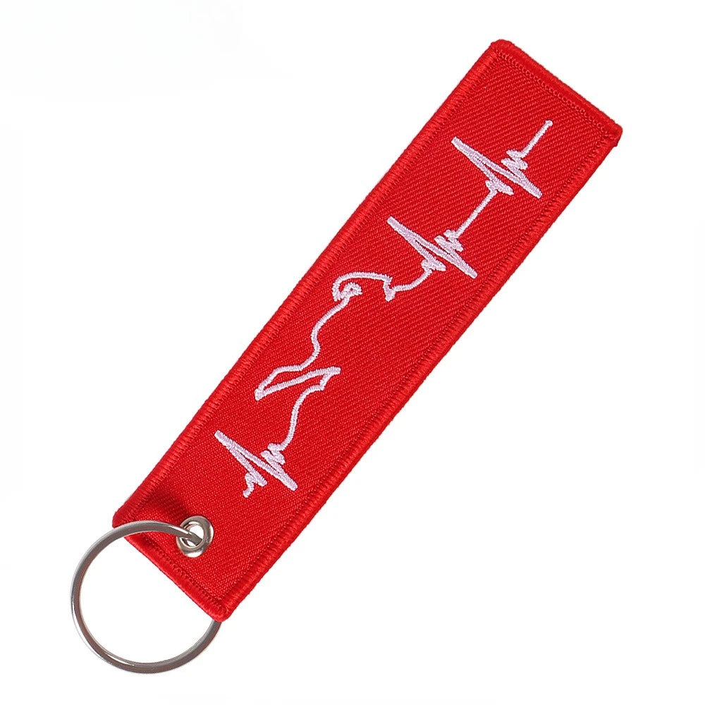 Embroidered Key Tag for Cars and Motorcycles