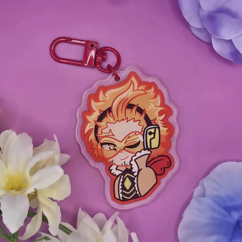 My Academia Acrylic Keychain - Cute Chibi Izuku Midoriya, Katsuki Bakugo, Shoto Todoroki, Aizawa, Denki Kaminari Charms