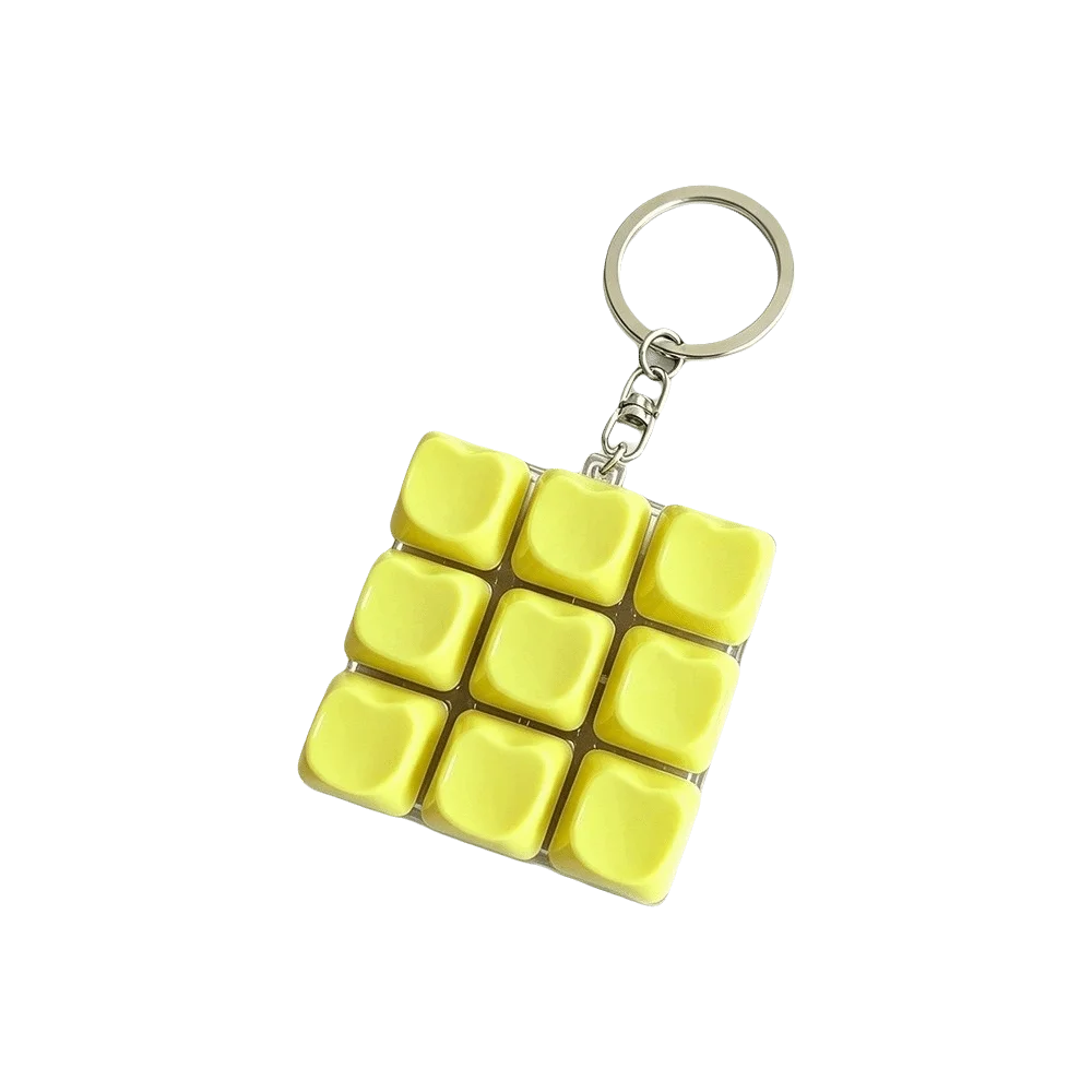 Nine-Button Grid Fidget Keychain
