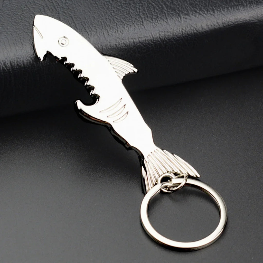 Shark Keychain Bottle Opener Fish Beer Bottle Opener Keychain Charms For Bag Keys Car Keys Accessories Keyring Jewelry Gift
