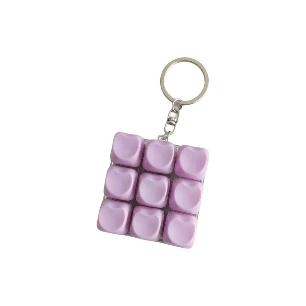 Nine-Button Grid Fidget Keychain