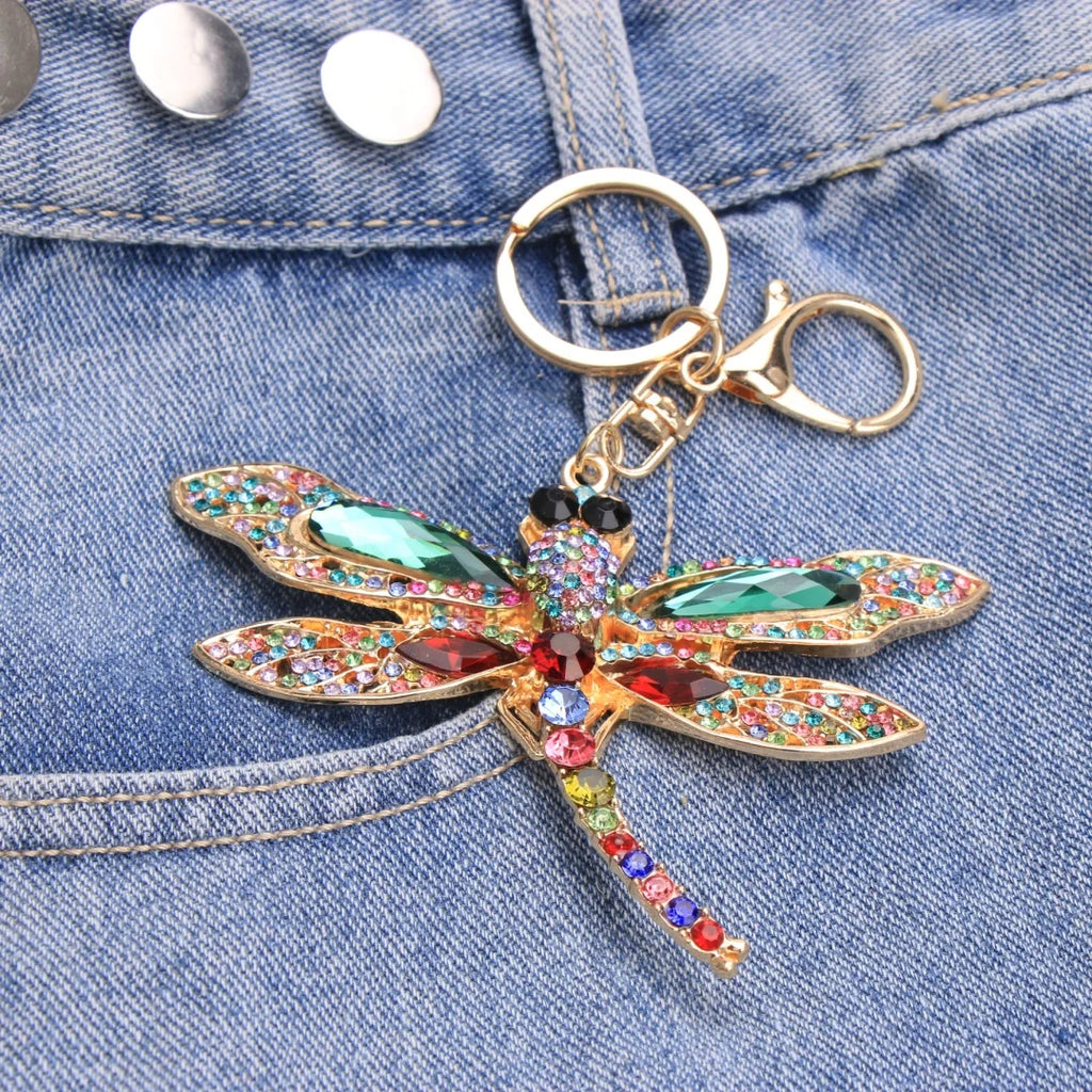 Dragonfly Zinc Alloy Keychain and Bag Charm