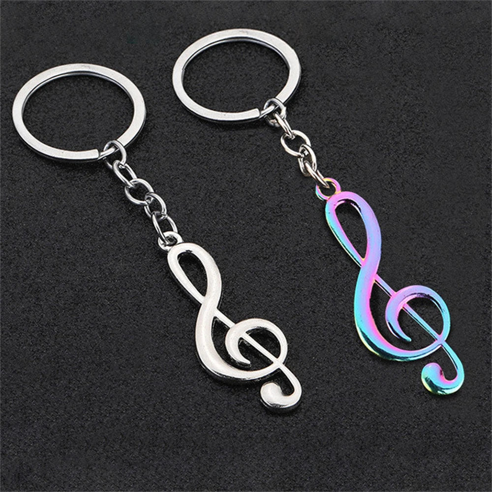 Musical Note Zinc Alloy Keychain