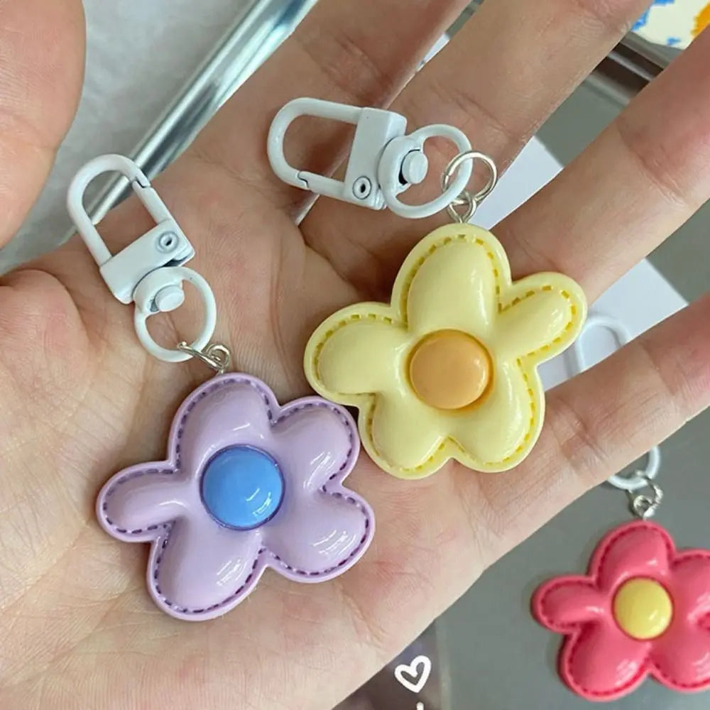 Resin Flower Keychain Charm