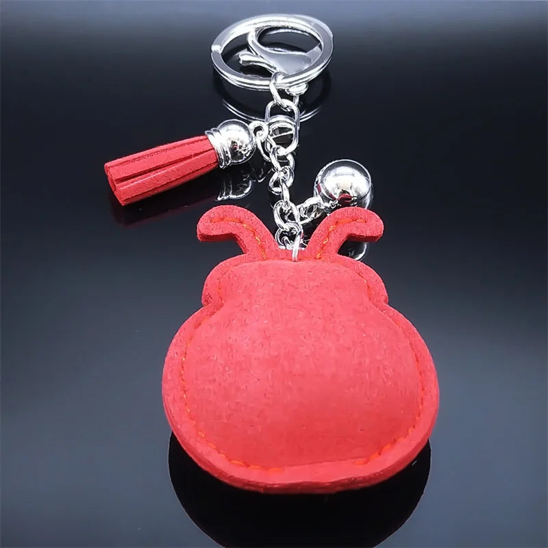Crystal Ladybug Bag Charm Keychain