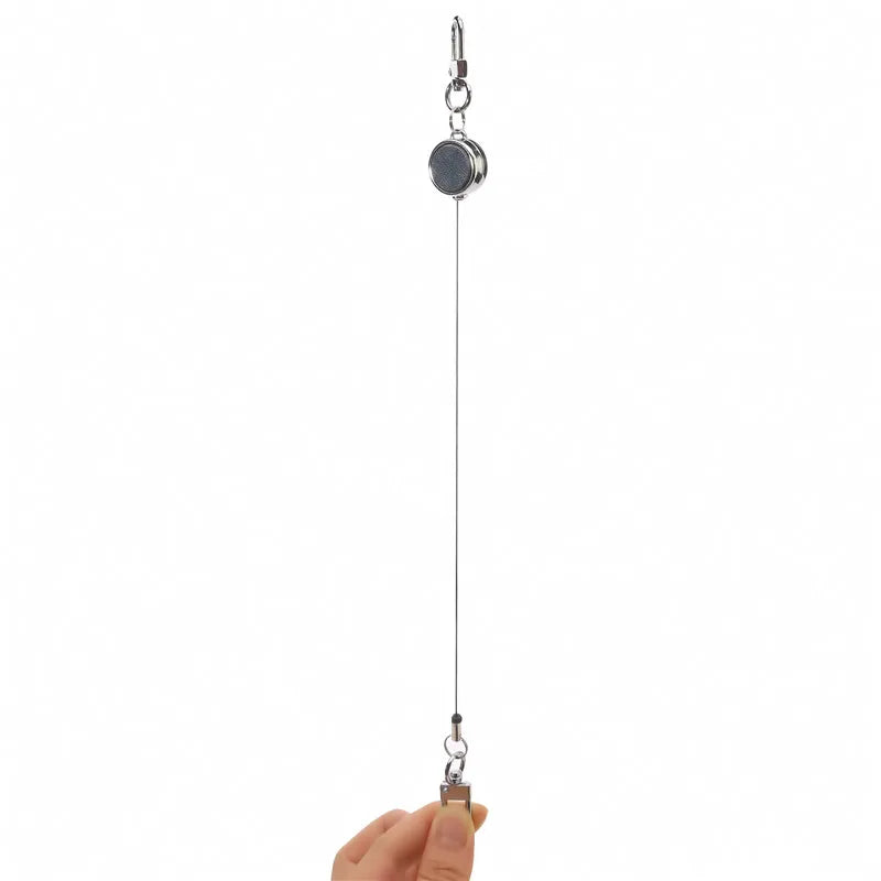 Retractable Aluminium ID Badge and Key Reel