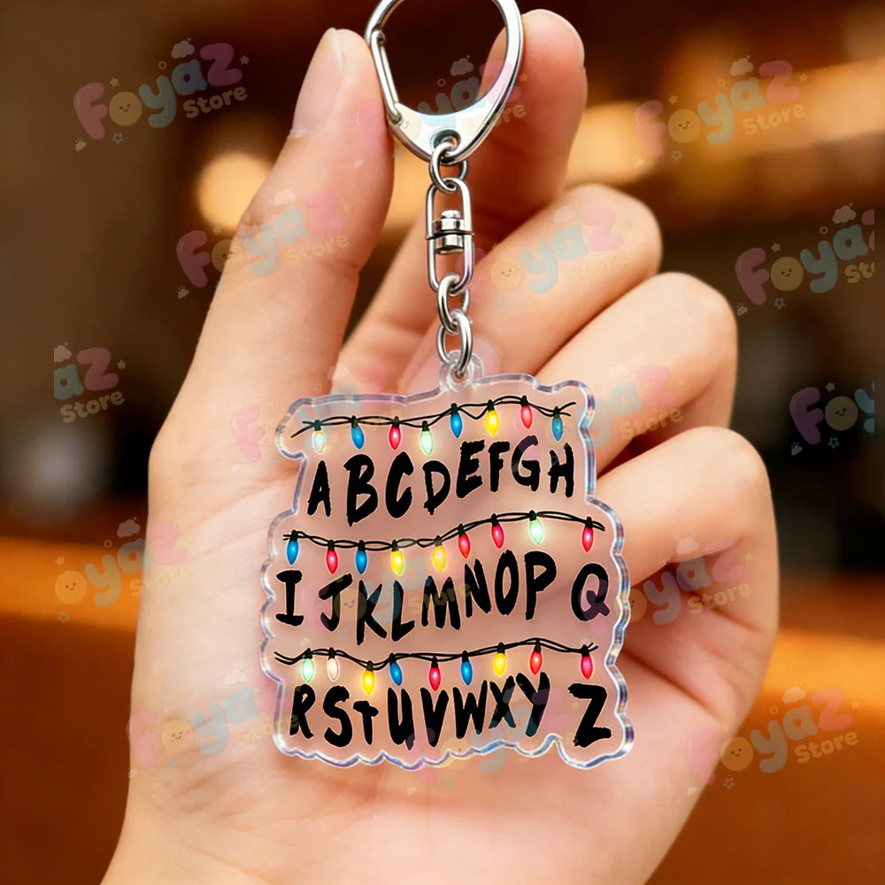 Upside Down Acrylic Keychain with Lobster Clasp