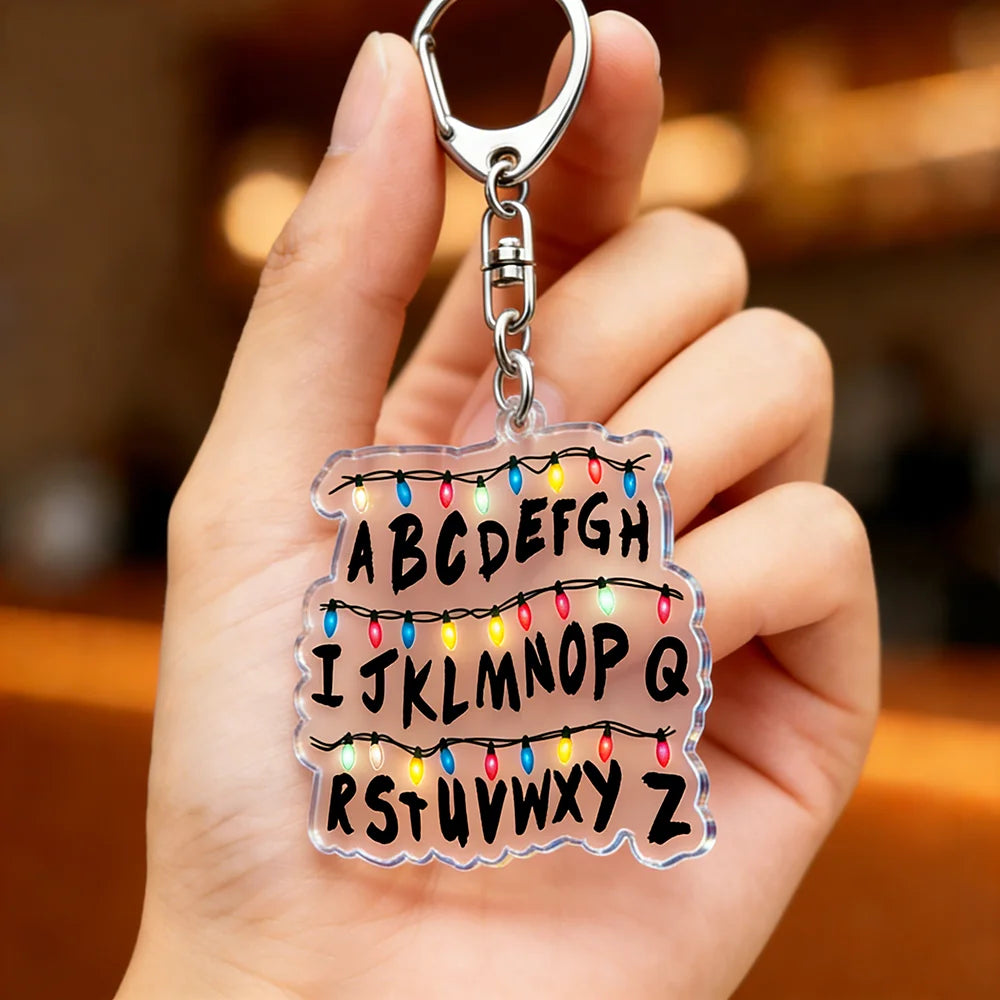 Upside Down Acrylic Keychain with Lobster Clasp