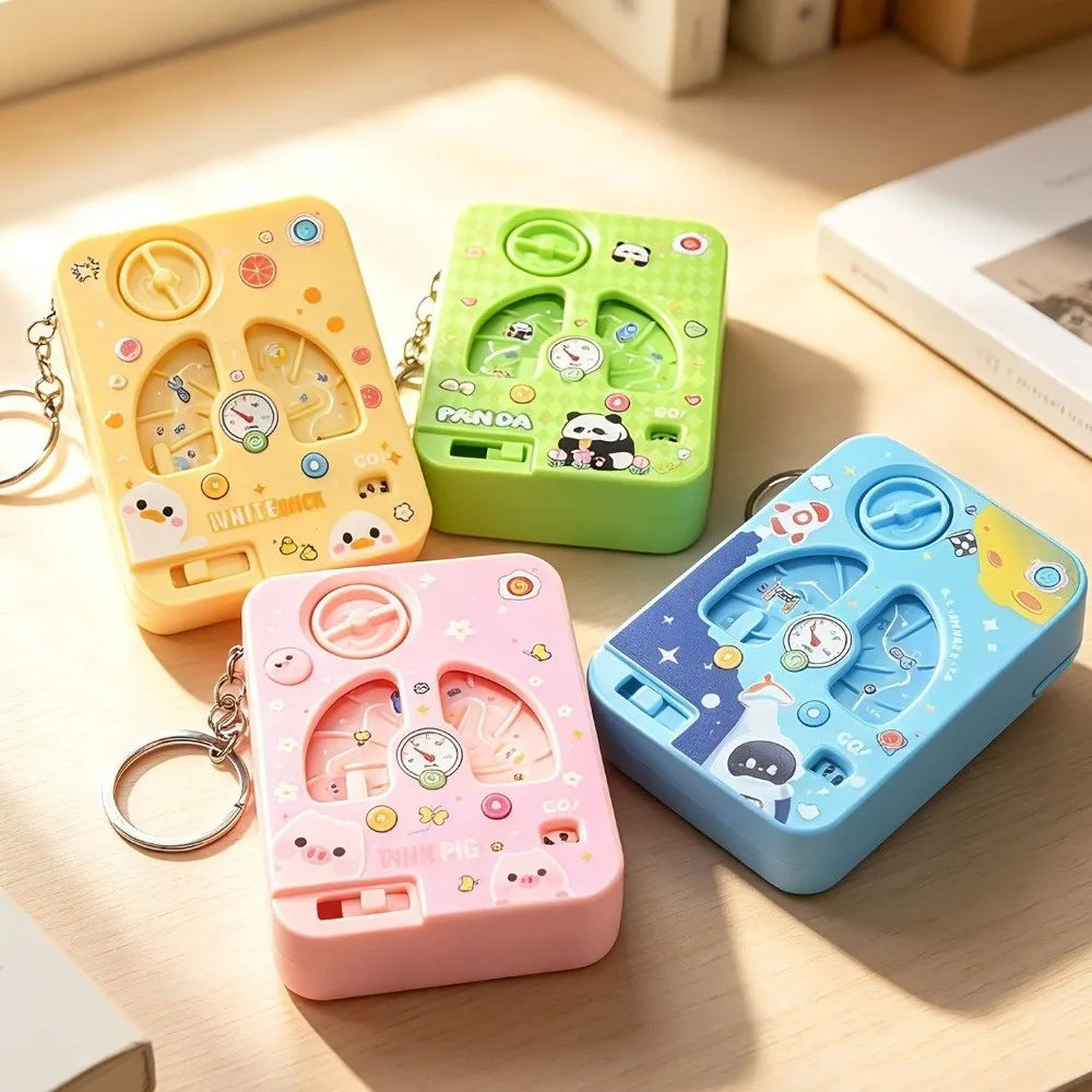 Game Console Keychain with Buckle Clasp
