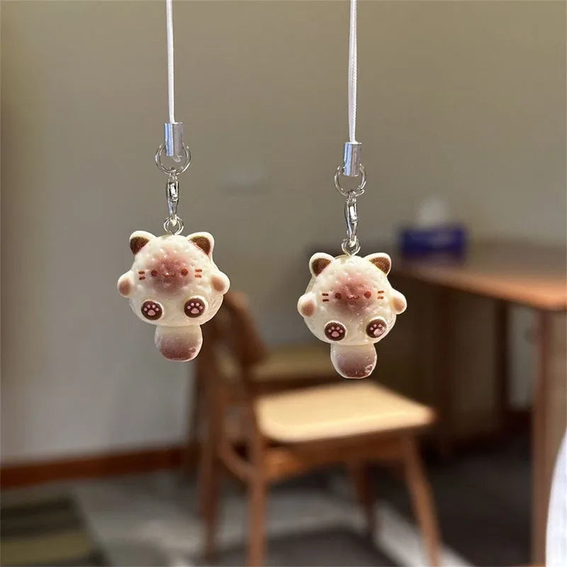 Cartoon Cat Resin Keychain and Bag Charm