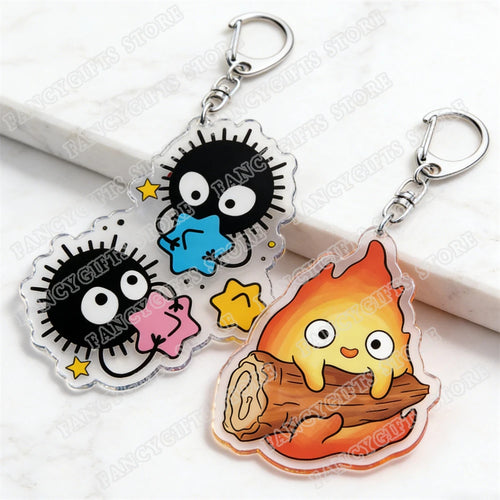 Anime Acrylic Charm Keychain with Lobster Clasp