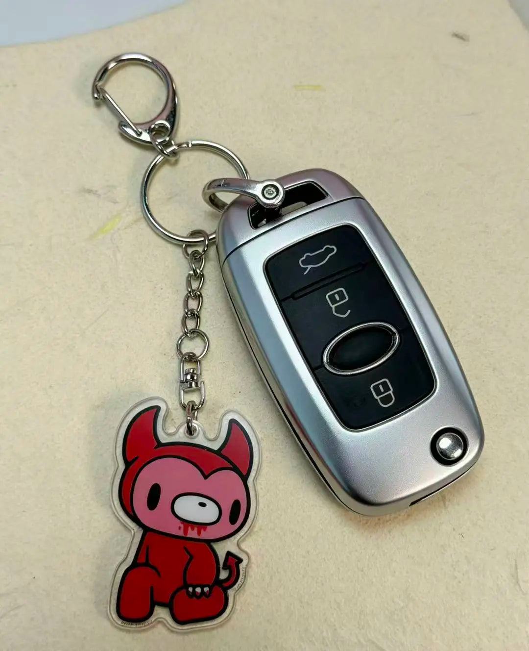 Cute Acrylic Keychain, Cartoon Character Bag Charm, Kawaii Pendant for Keys & Bags, Daily Decor Accessory