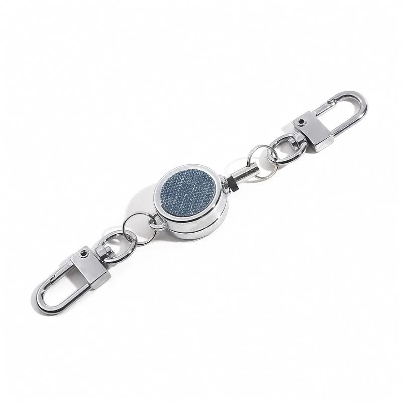 Retractable Aluminium ID Badge and Key Reel