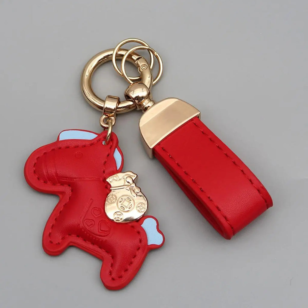 2026 Horse Keychain Cute Pony Keyring Cartoon CUTE Animal Bag Pendant Women Men Unisex