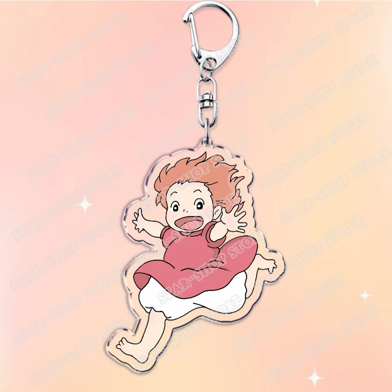 Anime Acrylic Charm Keychain with Lobster Clasp