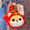 Shiba Inu Face Coin Purse Keychain