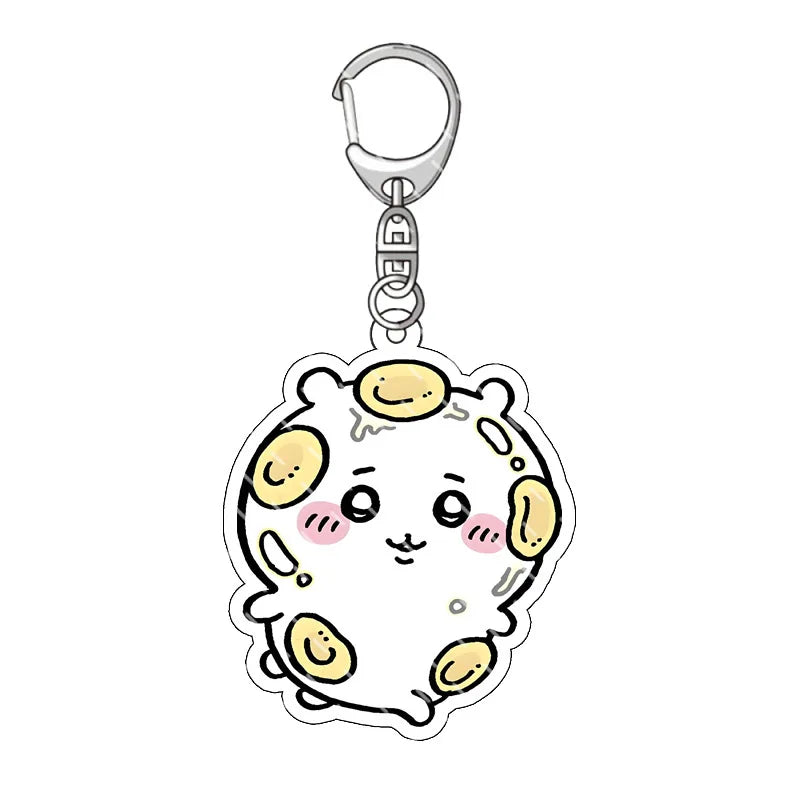 Cute Acrylic Keychain  All Character Variations 2-Sided Printed Charms for Backpacks  Keys Perfect Kawaii Gift for Fans