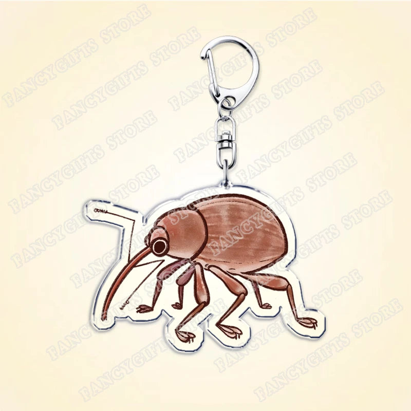 Beetle Acrylic Keychain with Lobster Clasp