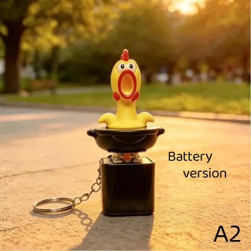 Rechargeable Mechanical Switch Keychain with LED and Sound