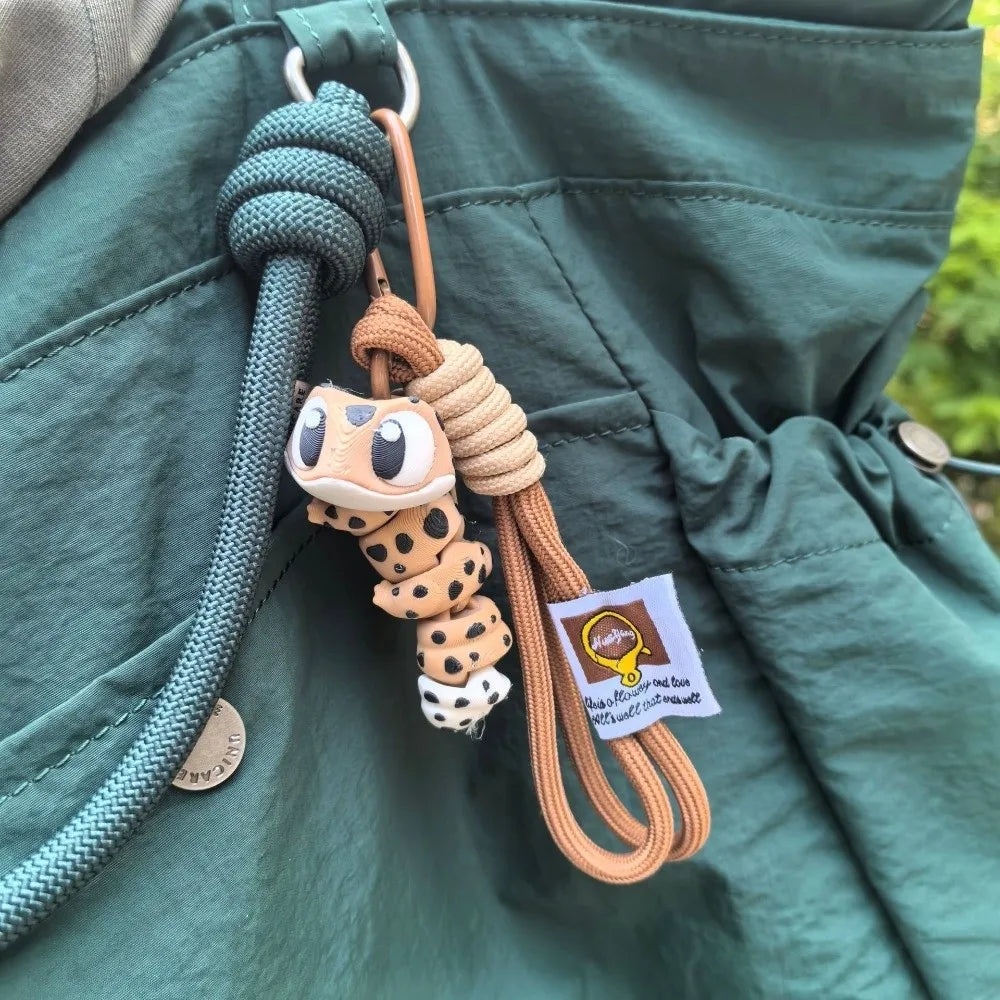 3D Printed Big-Eyed Leopard Gecko Keychain