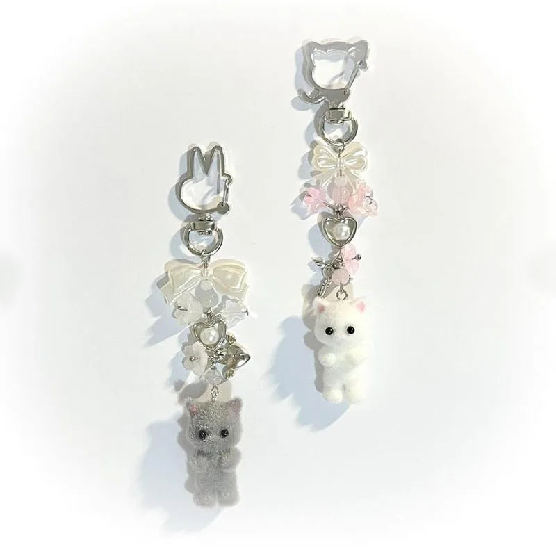 Furry Kitten Keychain and Phone Charm