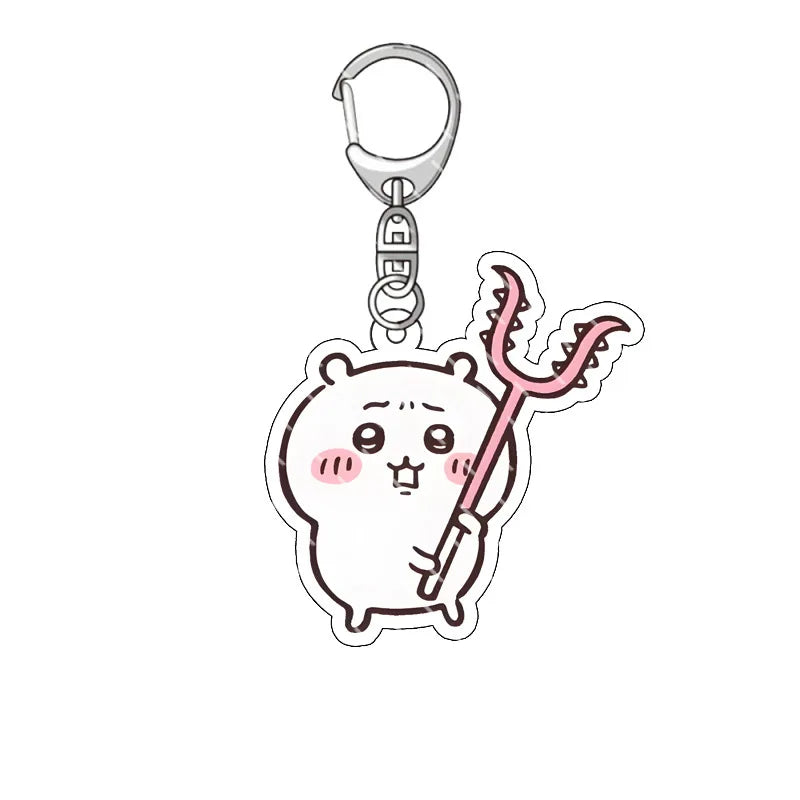 Cute Acrylic Keychain  All Character Variations 2-Sided Printed Charms for Backpacks  Keys Perfect Kawaii Gift for Fans