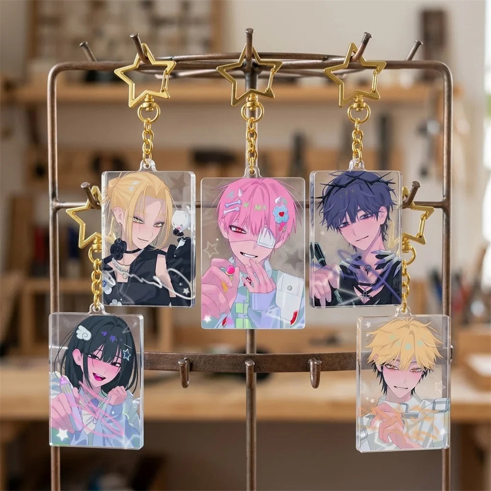 Link Click Acrylic Keychain with Lobster Clasp