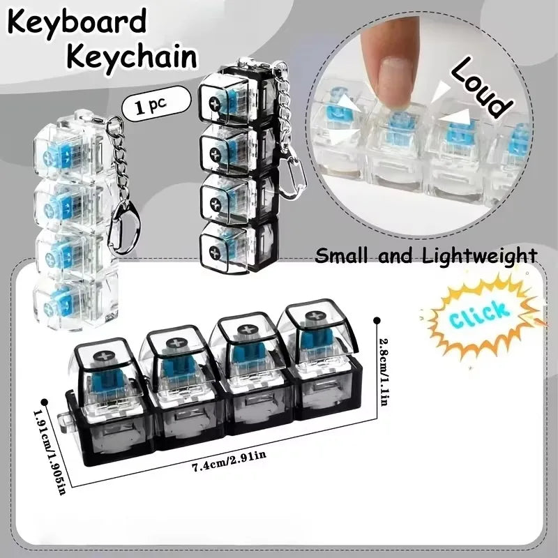 Keyboard Button LED Keychain