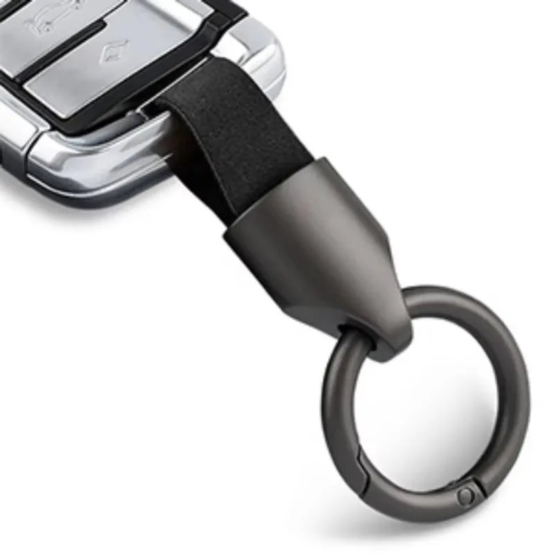 Zinc Alloy Car Keychain in Gunmetal Black
